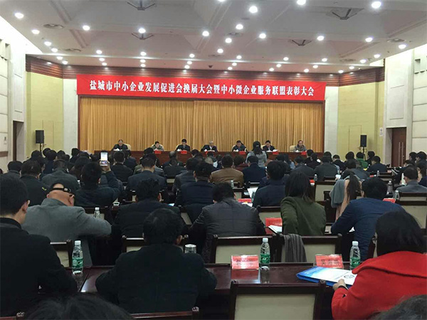 盐城市中小企业发展促进会换届大会暨中小微企业服务联盟表彰大会